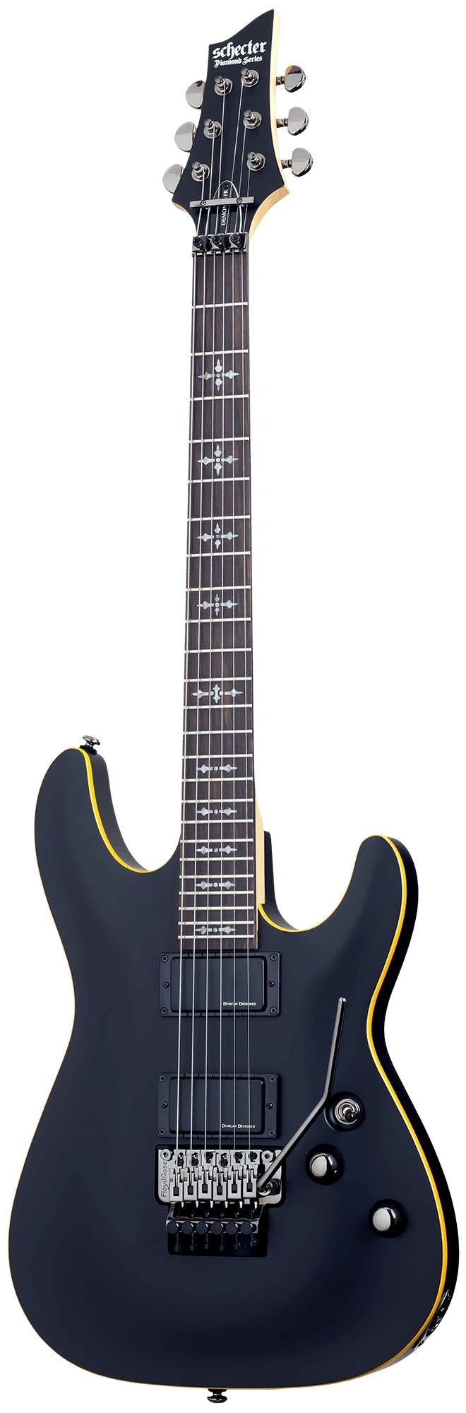 Schecter Demon 6 FR Aged Black Satin - Andertons Music Co.
